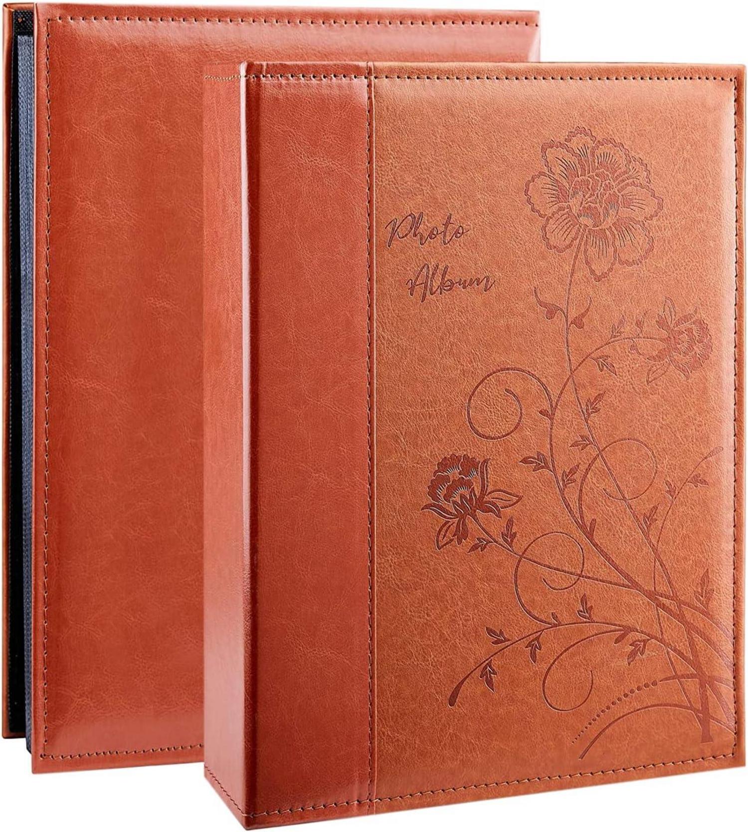 Hochwertiges Fotoalbum für 300 15 x 10 cm Fotos - Ledereinband, großes