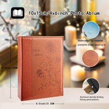 Fotoalbum 300 Fotos 15,2 x 10,2 cm Ledereinband Braun