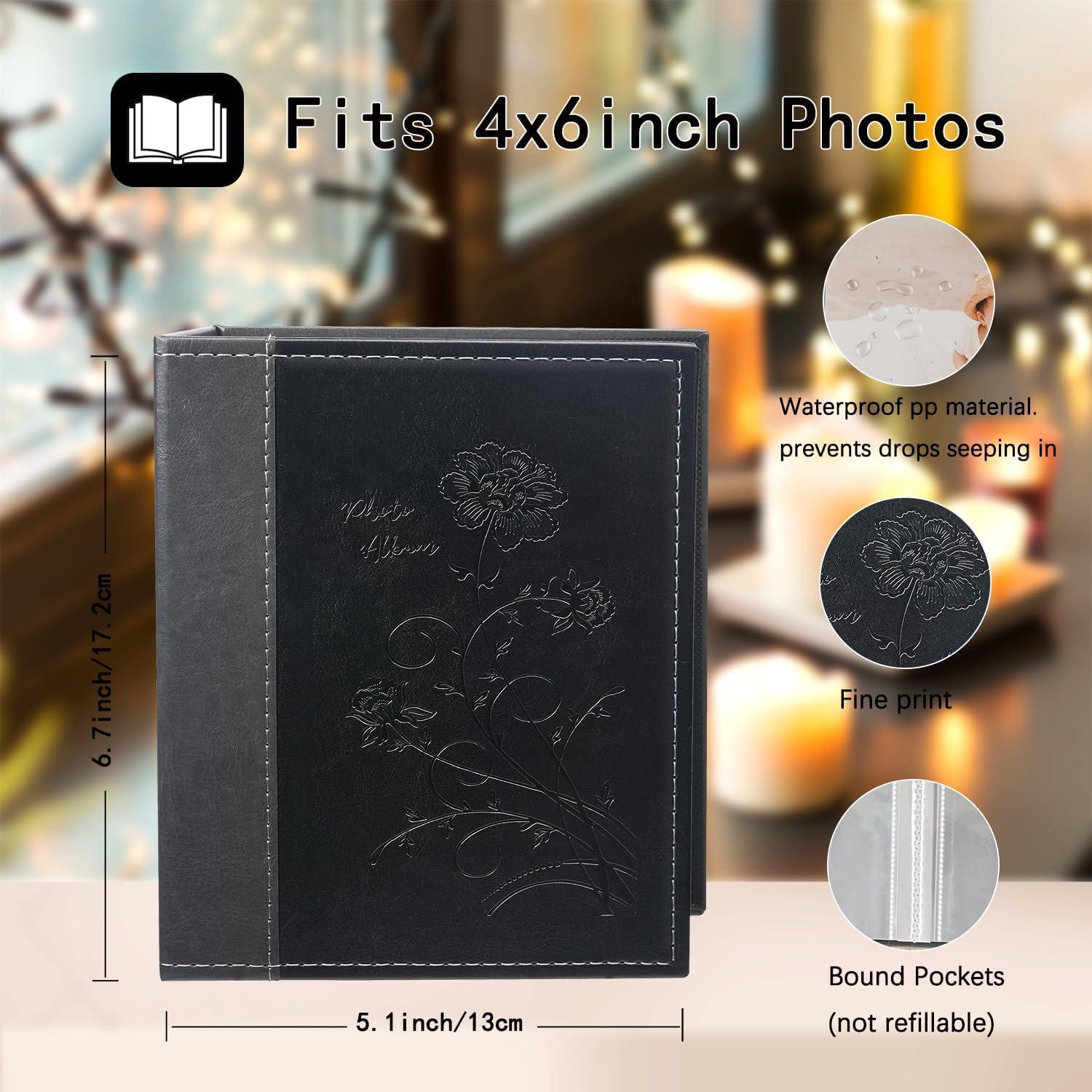 Kleines Fotoalbum 15x10 cm 2 Stück - Platz für 50 Fotos im