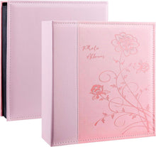 Familien Fotoalbum 600 Fotos Ledereinband Hochzeitserde Rosa