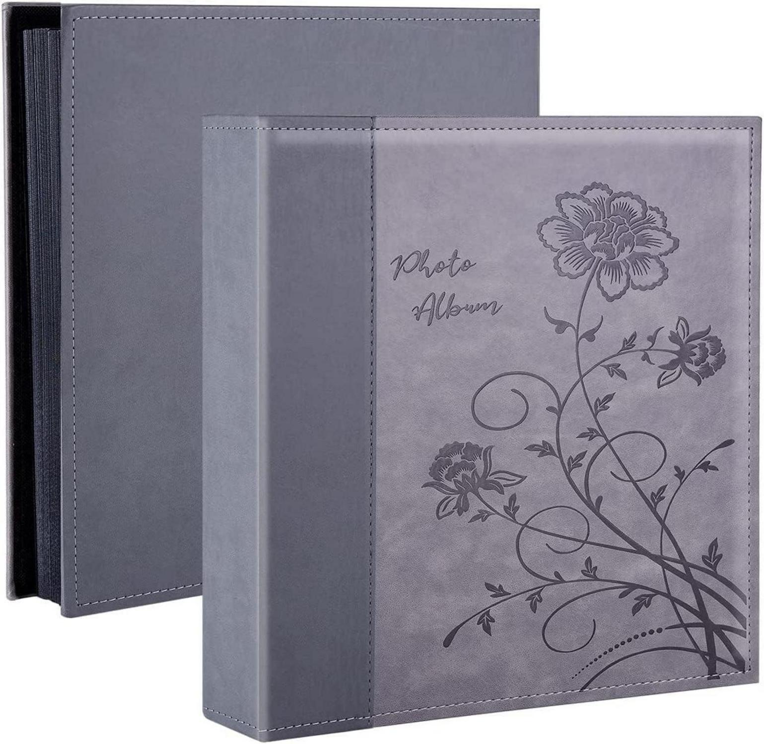 Fotoalbum 15.2x10.2 cm Ledereinband für 600 Fotos Elegantes