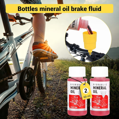 Entlüftungsset Kit mit Mineralbremsflüssigkeit für hydraulische Scheibenbremsen