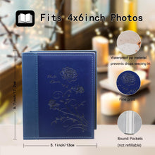 Fotoalbum Miaikoe 15x10cm 2 Stück blau Ledereinband