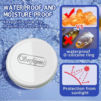 Serfeymi Tablettenbox 3 Fächer Medikamentenbox Pillenbox