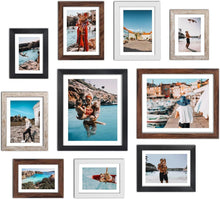 10er Multi Bilderrahmen Collage Set | 10x15, 13x18, 20x25 cm