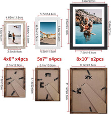 Bilderrahmen Set Mehrfarbig Collage Fotorahmen Passepartout