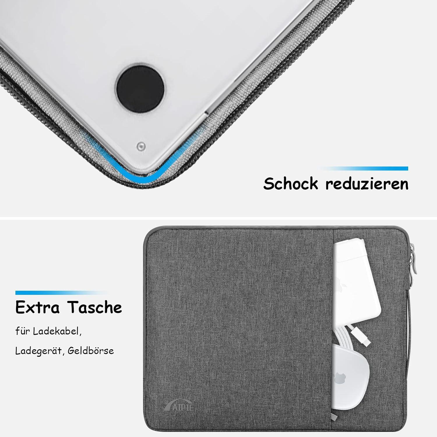 Laptoptasche MacBook Air Pro 13,3 13,6 Zoll Wasserdicht 34x25,5 cm