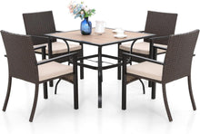 MFSTUDIO Rattan Gartenmöbel Set 5-teilig für Terrasse