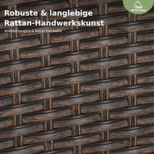 Rattan Gartenmöbel Set mit Gartentisch und
