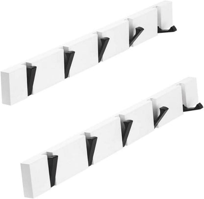 Klappbare Holz Hakenleiste 5 Haken Garderobenleiste Wandmontage