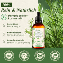 Rosmarinöl Haare 100ml Haaröl für Wachstum Ätherisches Öl