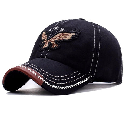 Herren Baseball Cap Adler Stickerei, Einstellbar & Retro