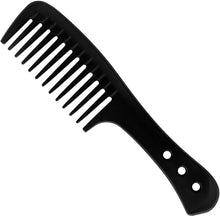 Premium Grobzinkiger Carbon Lockenkamm - Breite