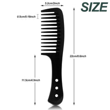 Premium Grobzinkiger Carbon Lockenkamm