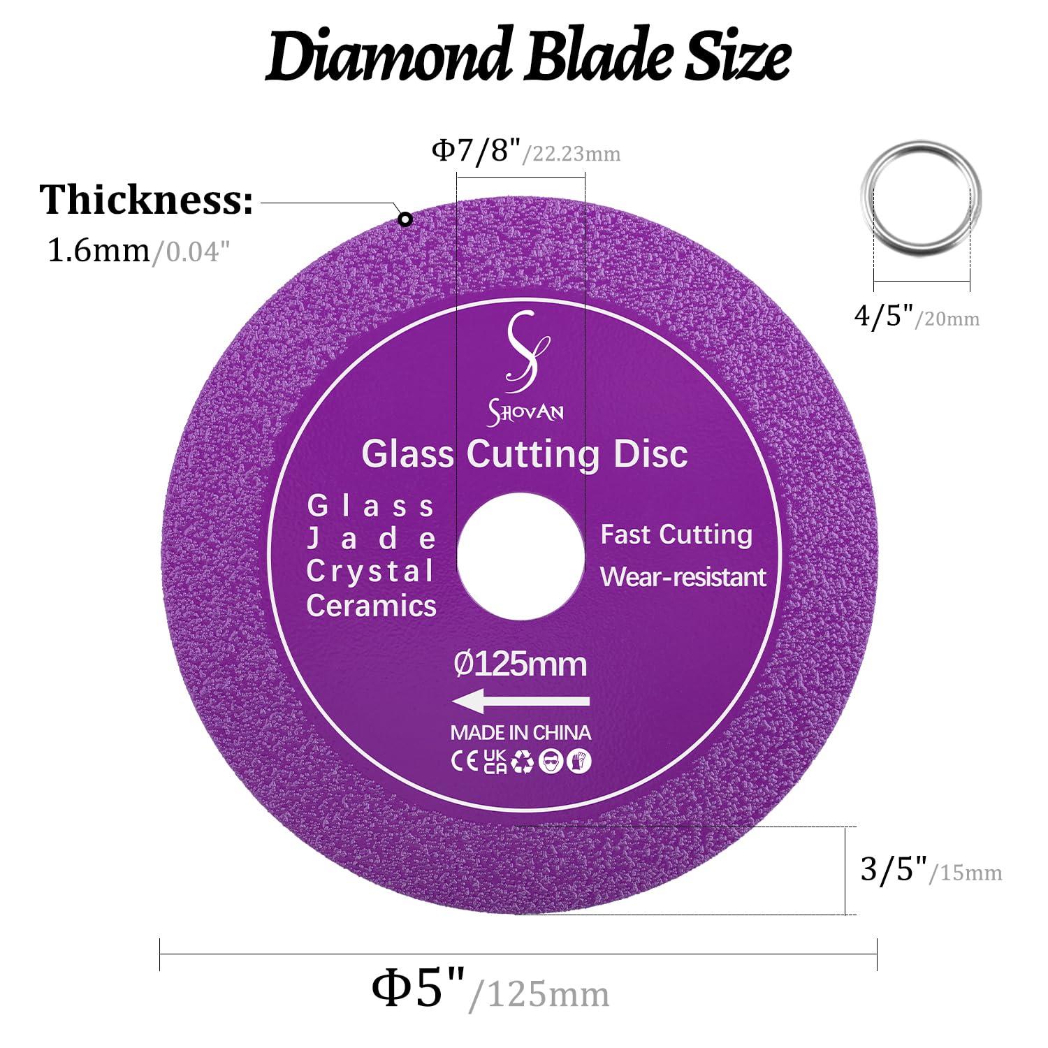 3 Stück Diamantscheiben 125mm x 22,23 mm für Winkelschleifer