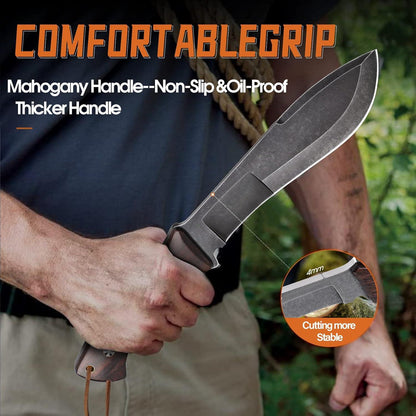 DRAGON RIOT Jagdmesser Survival Outdoor Messer Full Tang mit Scheide 17cm