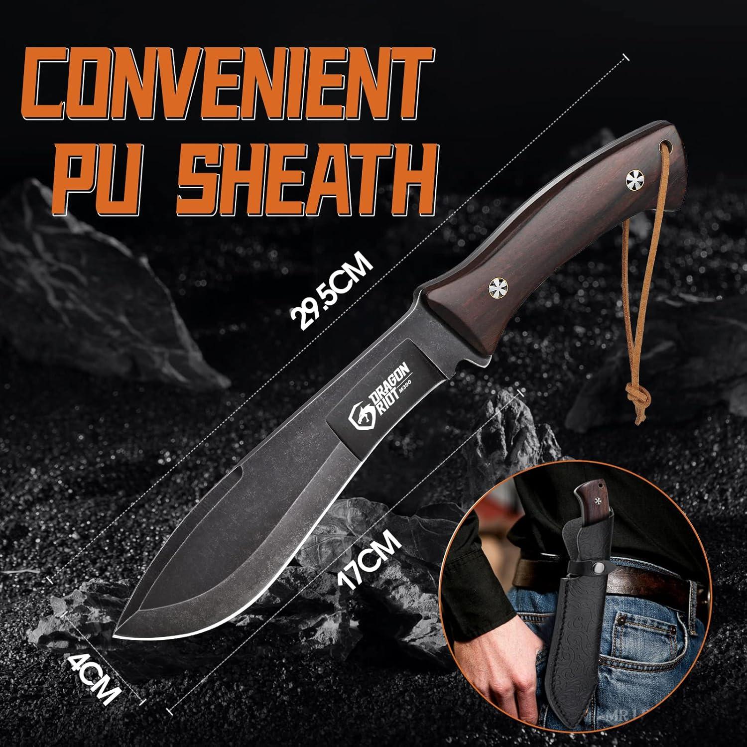 Jagdmesser Feststehende Klinge Outdoor Survival Full Tang 17cm