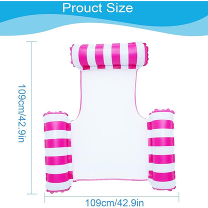 Wasserhängematte Pool Zubehör 2x Aufblasbase Pool Hängematte