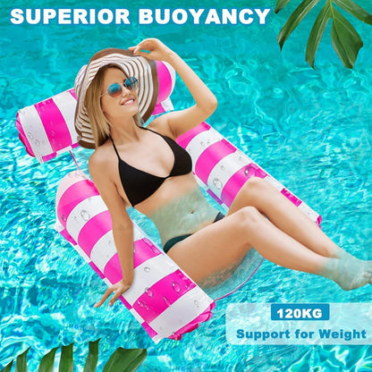 Wasserhängematte Pool Zubehör 2x Aufblasbase Pool Hängematte