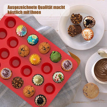 SILIVO Mini Muffinform Silikon 24er Cupcake Backform