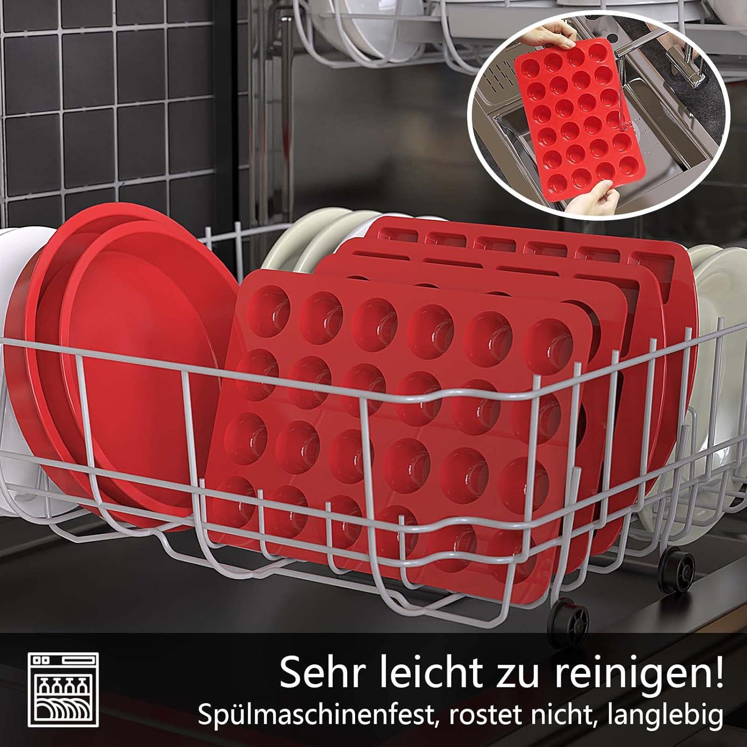 Mini Muffinform Silikon 24er antihaft - 2er Set Muffinförmchen