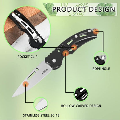 Günstiges Taschenmesser Klein Klappmesser 2 Stück