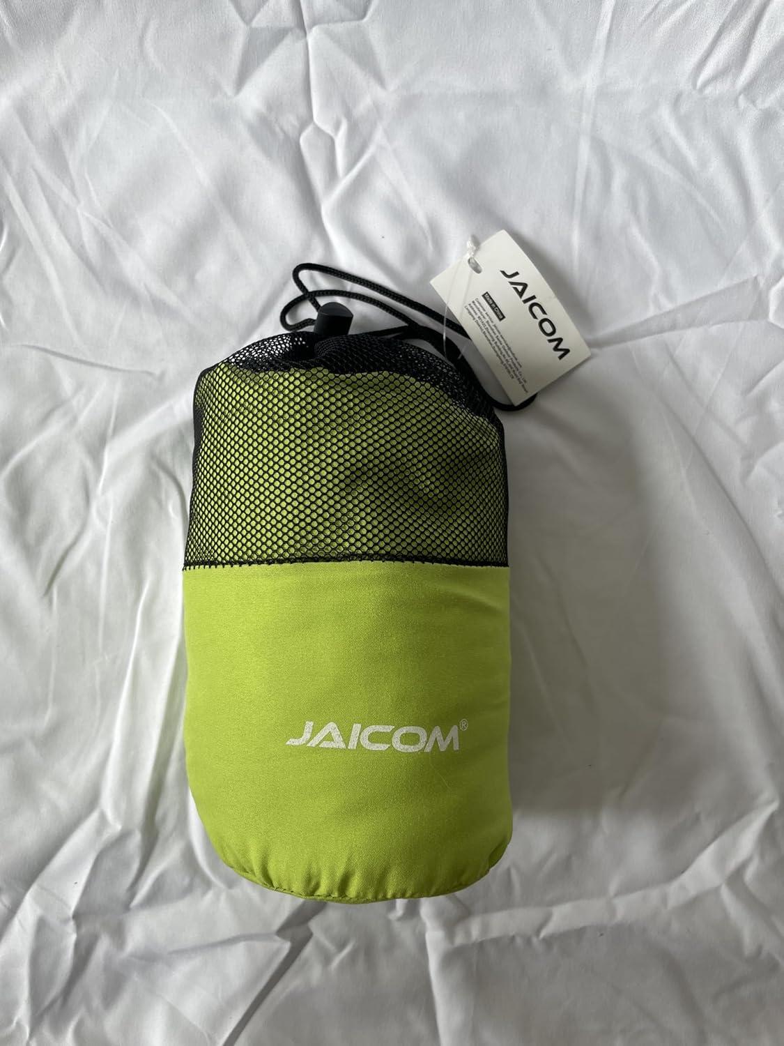Ultraleichter Hüttenschlafsack aus Seide, Mikrofaser, grün, ideal für Reise, Rucksackreise