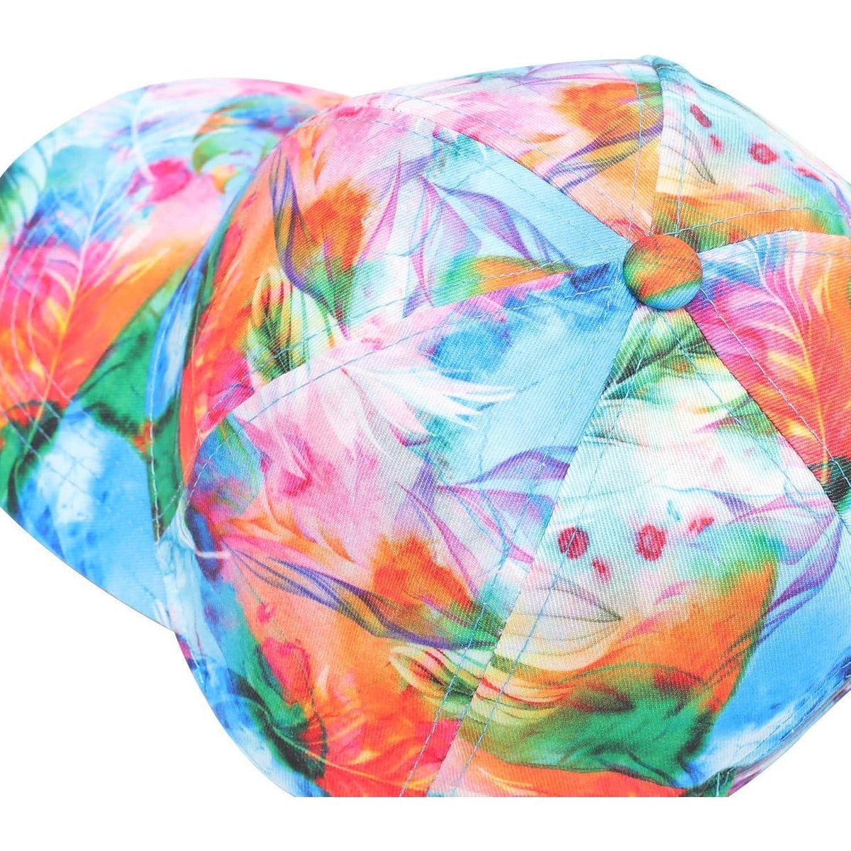 Damen Baseball Cap Blumen Sommerhut Atmungsaktiv