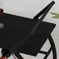 Servierwagen mit Weinregal und Rollen für Küche und Bar