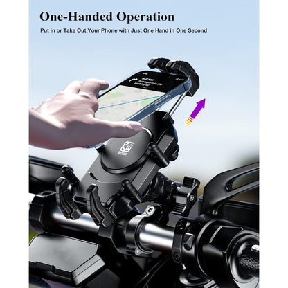 Motorrad Handyhalterung mit Vibrationsdämpfer & Diebstahlschutz