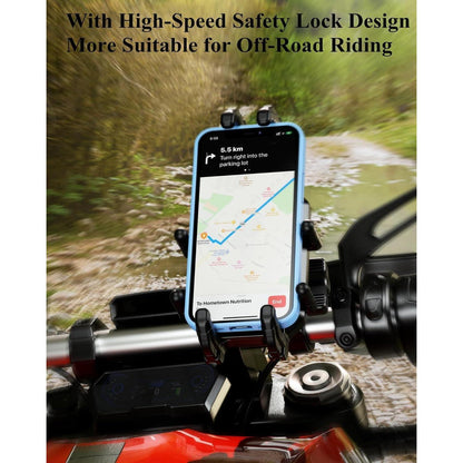 Motorrad Handyhalterung mit Vibrationsdämpfer & Diebstahlschutz