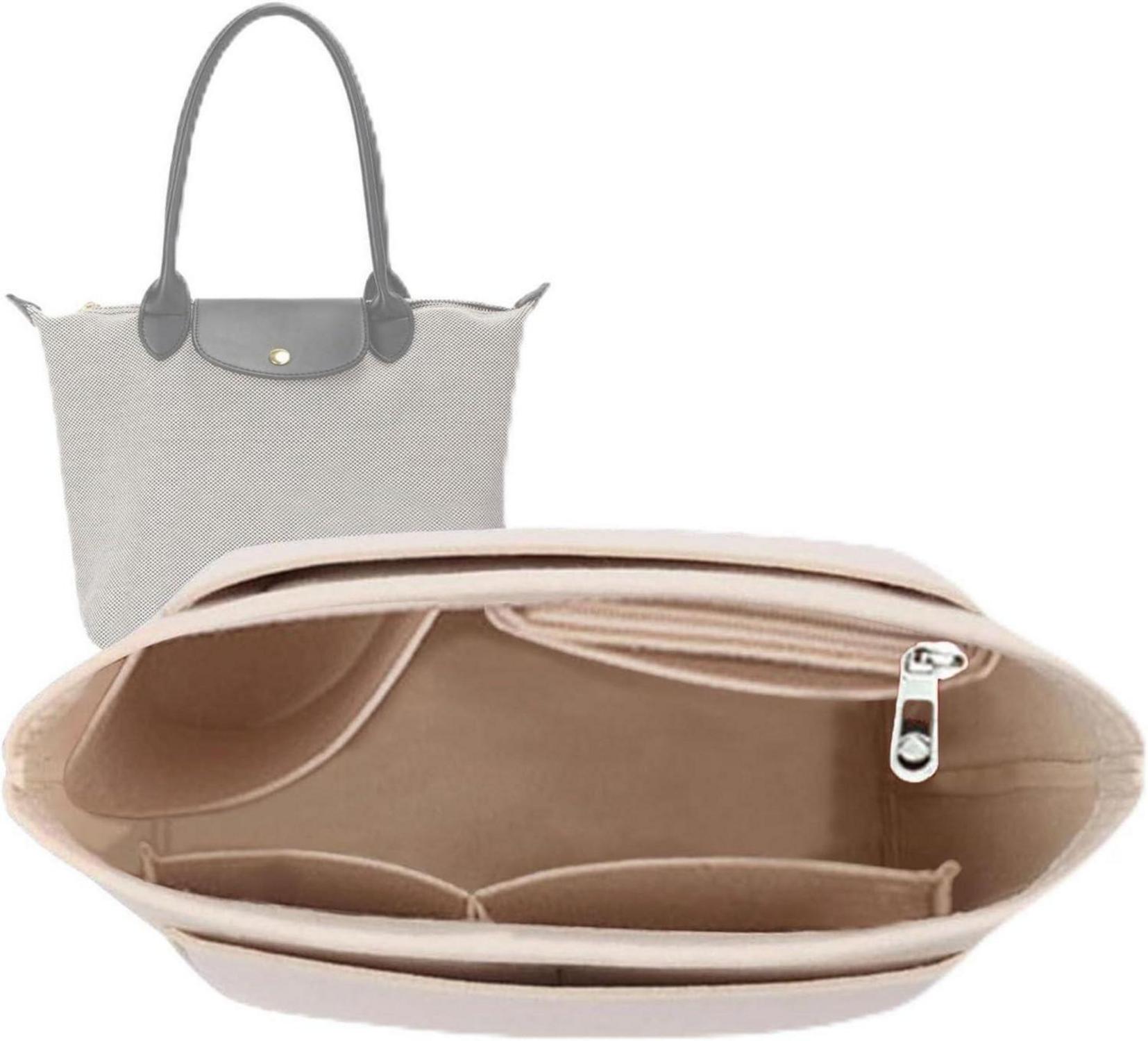 Filz-Organizer für Taschen, groß, Beige, Brieftaschen-Organizer