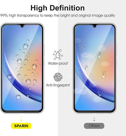 Panzer Schutz Glas für Samsung Galaxy A34 5G, 9H Härte, 2 Schutzfolien
