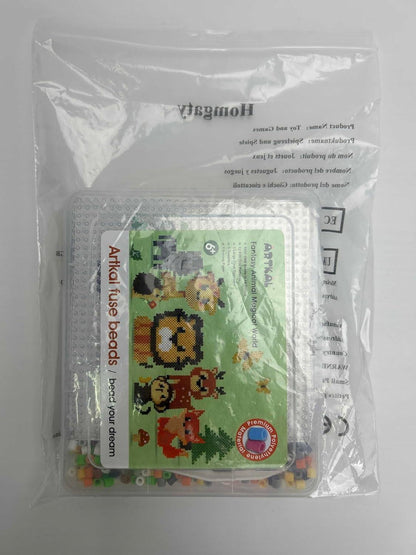 Homgaty 5000 Bügelperlen Tiere Set, Steckperlen 5mm mit Zubehör - Basteln Handwerk Kinder Geschenk