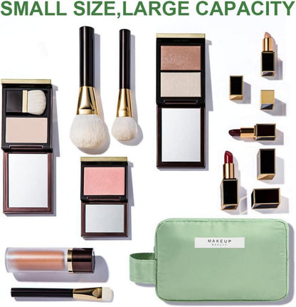 Aucuu Wasserdichte Kosmetiktasche Reise Make-up-Tasche Grün