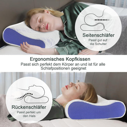 Orthopädisches Memory Foam Nackenstützkissen Seitenschläferkissen