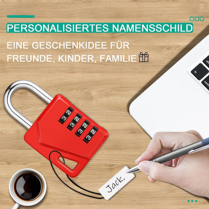 Zahlenschloss Vorhängeschloss 4 Stellig wetterfest Schule