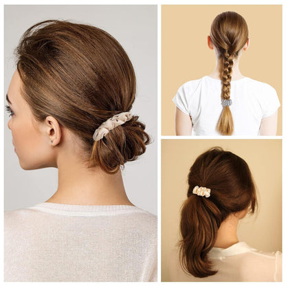 Lolalet Seide Scrunchies Haargummis Damen Satin 8 Farben