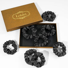 8er-Pack Premium Seide Haargummis Scrunchies für Damen - 8 Farben
