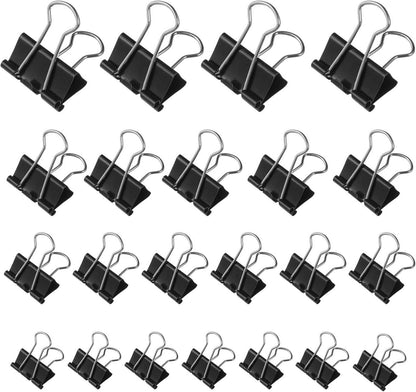 90er Pack Metall Binder Clips in 4 Größen für Bürobedarf