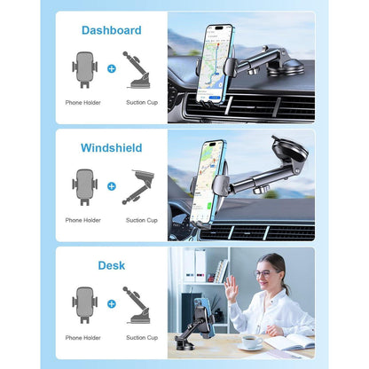 Auto Handyhalterung Saugkraft Universal Halterung für Armaturenbrett