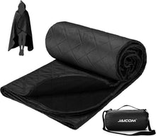 Wasserdichte Outdoor Picknickdecke ideal für Camping, Strand Schwarz