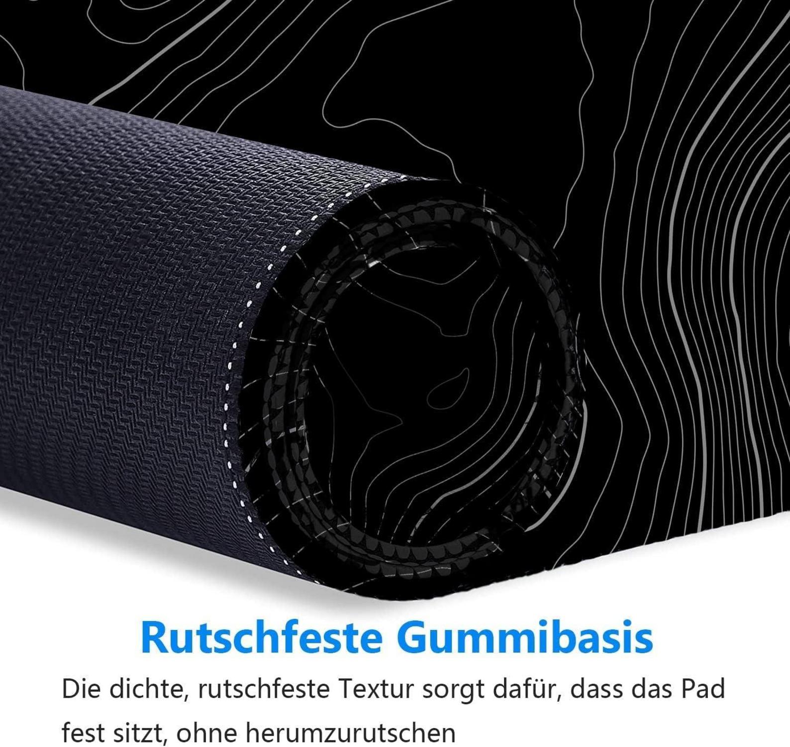 Gaming Mauspad XXL 800x300mm Ultra-glatte Oberfläche, Langlebige