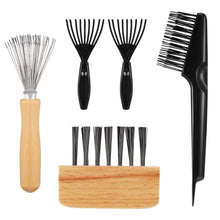 Haarbürstenreiniger Set Metall-draht Holzgriff Reiniger & Kamm
