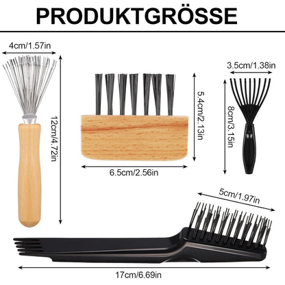 5-teiliges Haarbürstenreiniger Set mit