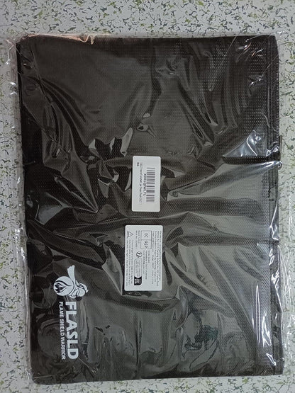 Feuerfeste Dokumententasche XL mit Klettverschluss und Metallreißverschluss