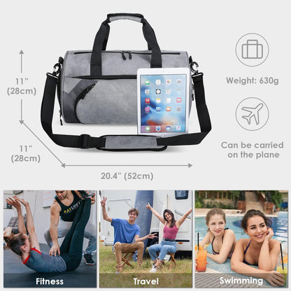 Leichte Faltbare Reisetasche Weekender Wasserdicht Sporttasche Duffel Tasche mit Schuhfach