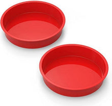 Silikon Backformen Set Rund 24cm Antihaft Kuchenform Tortenform