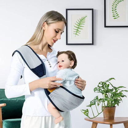 Baby Tragetuch Koala Atmungsaktiv 3D Netzstoff bis 18Kg Grau