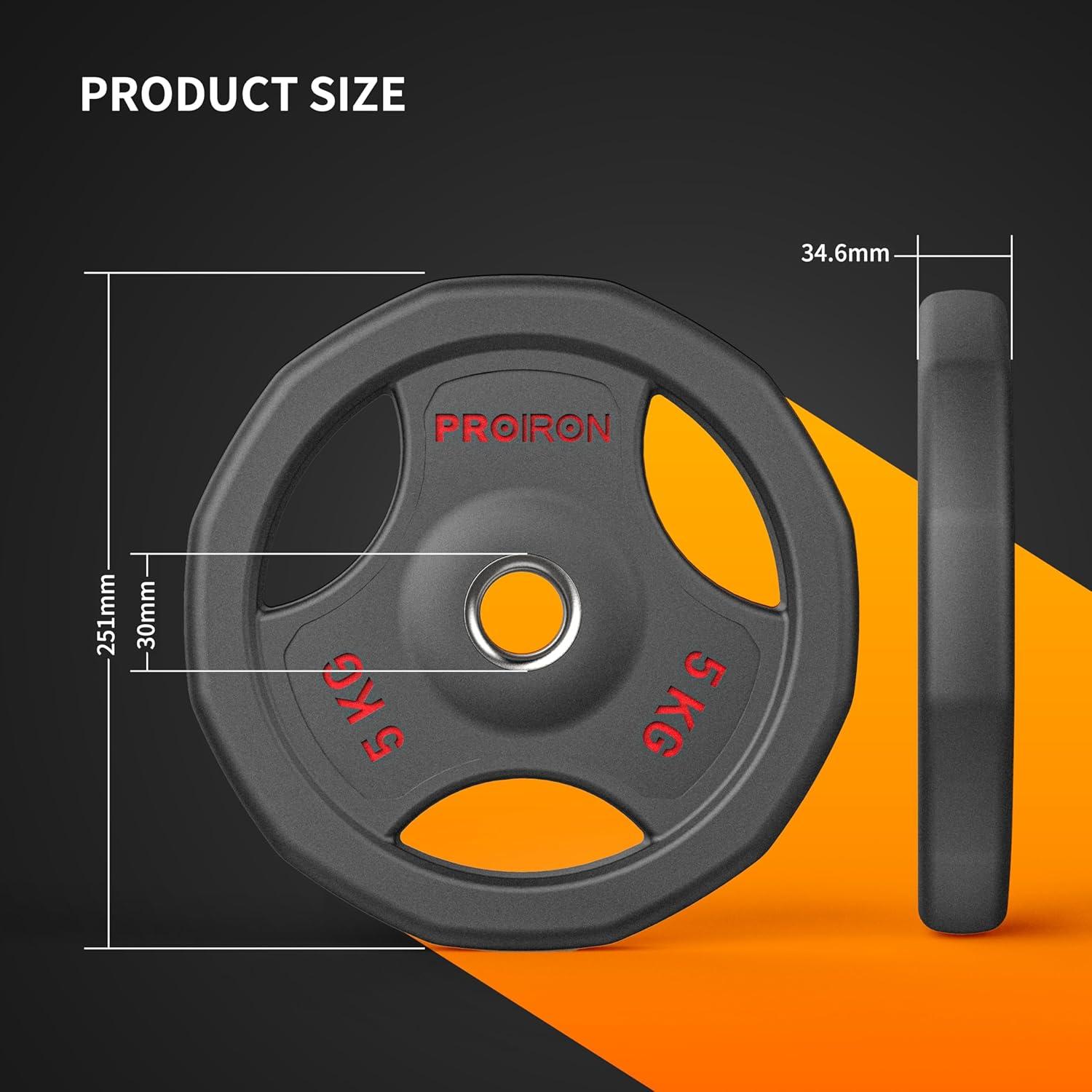 Hantelscheiben Set 30mm 1,25kg 2,5kg 5kg 10kg Gusseisen